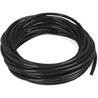X AUTOHAUX Tubo Manguera Vacío PU 4mm Diámetro Interno 10 Metros 32-8pies Negro para Coche